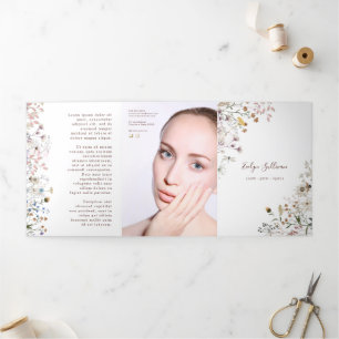 Wildflowers trifold brochure