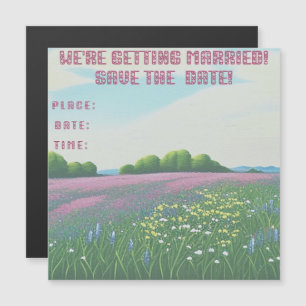 Wildflowers Wedding Painting Invitation