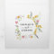 Wildflowers Wedding photo Tri-Fold Invitation