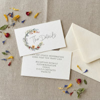 Wildflowers wedding wreath the details