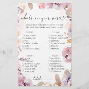 Wildflowers what's in your purse game