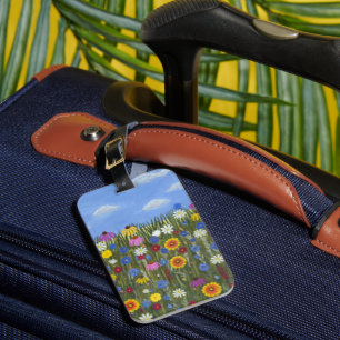Wildflowers with Daisies Luggage Tag