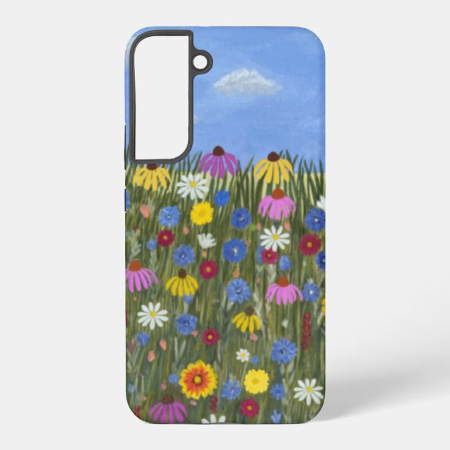 Wildflowers with Daisies Samsung Galaxy S22+ Case (Back)