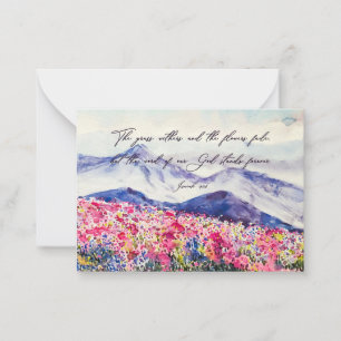 Wildflowers, Word of God stands Card