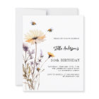 Wildflowers yellow purple budget birthday