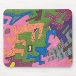 "WildLife" Abstract Art Mouse Pad