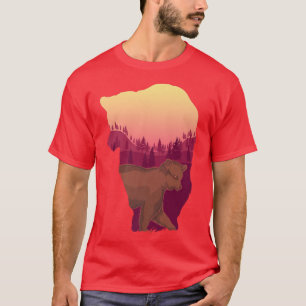 Wildlife Animal Lover Nature Forest Trees Brown Be T-Shirt