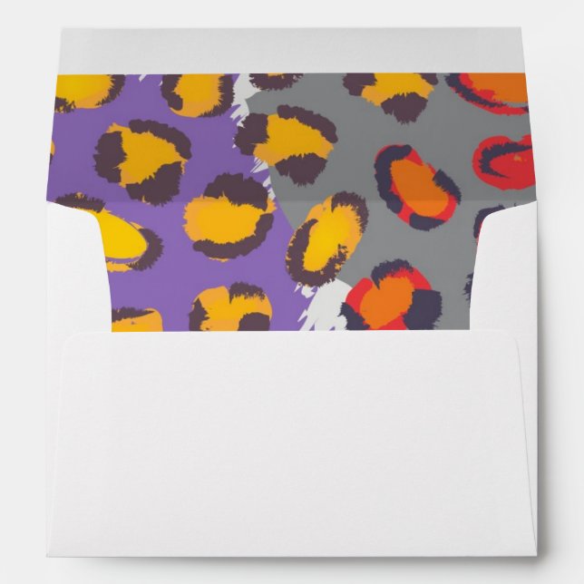 Wildlife animal pattern envelope (Back (Bottom))