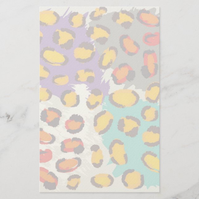Wildlife animal pattern stationery (Front)