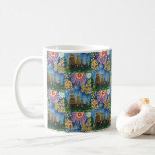 WILDLIFE ANIMALS 4TH OF JULY FIREWORKS, CUTE Funny Coffee Mug