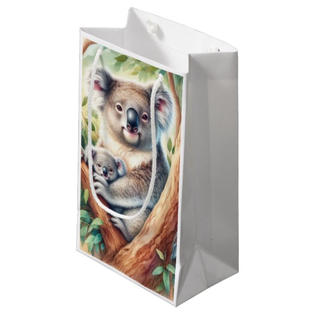 Wildlife Animals Koala Small Gift Bag (Front Angled)