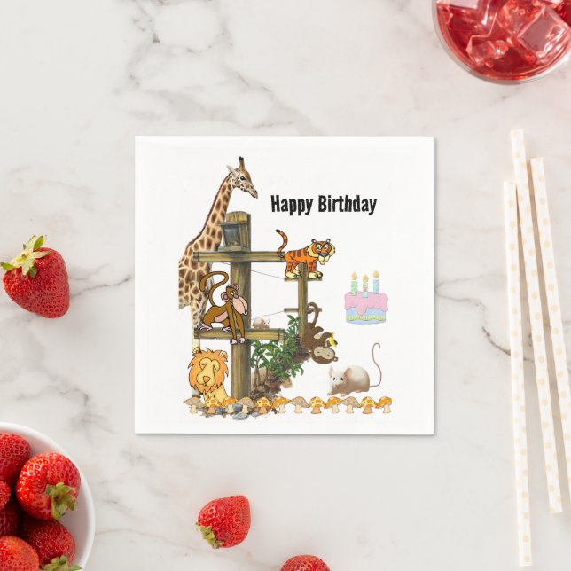 Wildlife Animals  Paper Napkins (Insitu)