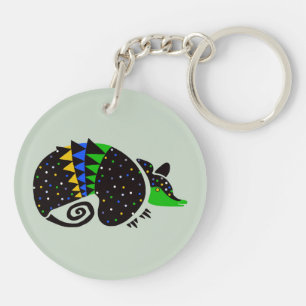 Wildlife - ARMADILLO - Nature -Endangered animal Keychain