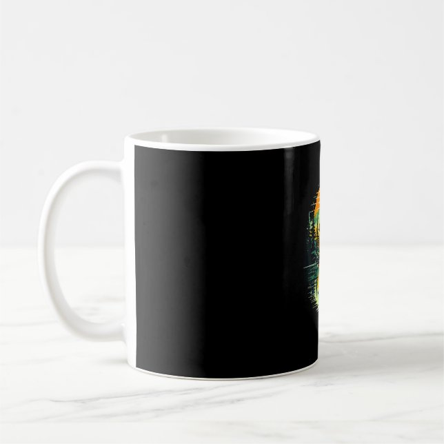 Wildlife bear trees reflection outdoor forest  coffee mug (Left)