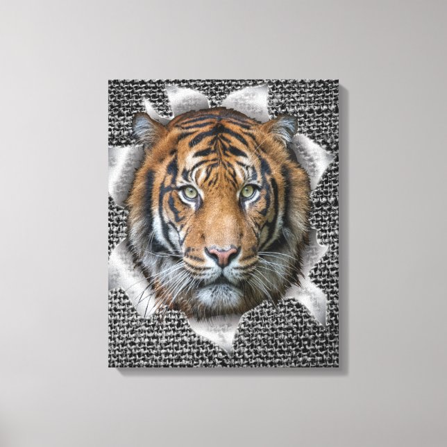Wildlife Bengal Tiger Canvas Print (Front)