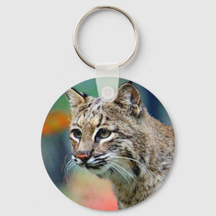 Wildlife Bobcat Photo Keychain