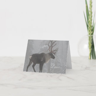 Wildlife Christmas Card with Moose