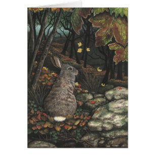 Wildlife Cottontail Rabbit by BiHrLe Card