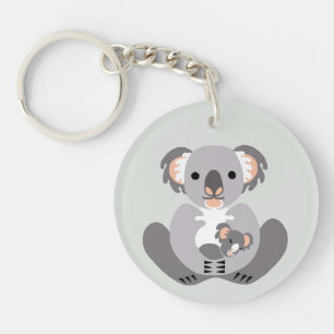 Wildlife - Cute Koala - Nature - Endangered animal Keychain