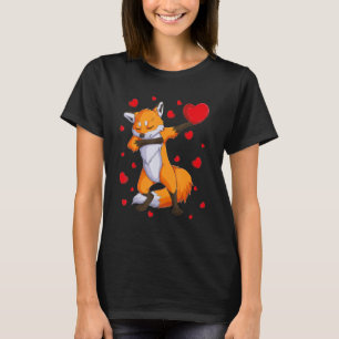 Wildlife Dab Animals Dabbing Fox Valentine's Day k T-Shirt