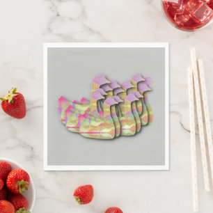 Wildlife Ducks In A Flock  Napkin