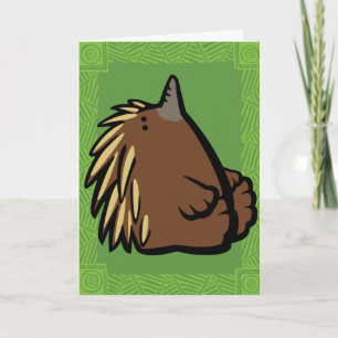 Wildlife Echidna Puzzle Carte de voeux