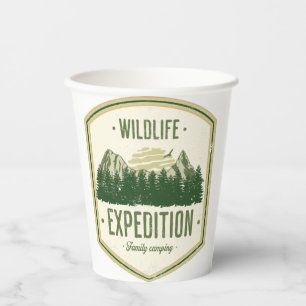 WildLife Expedition Outdoor Summer VacationT-Shirt Paper Cups