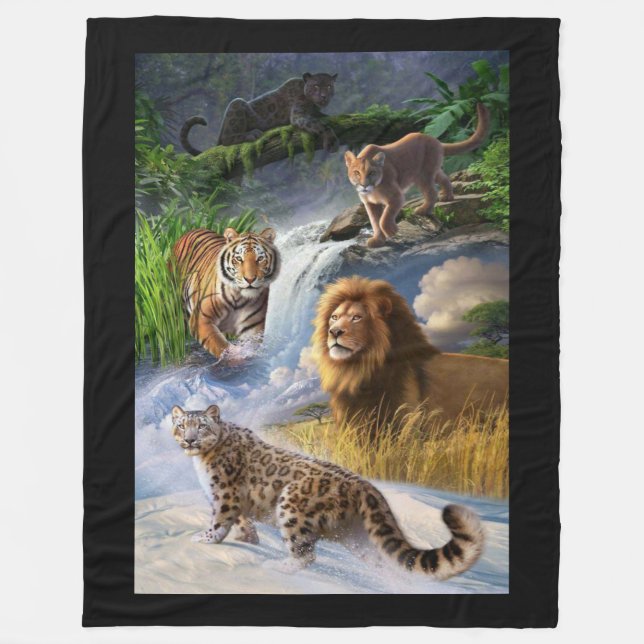 Wildlife Fleece Blanket (Front)