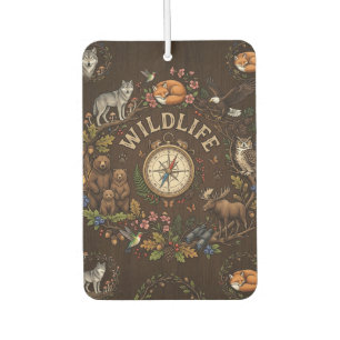 "Wildlife" Forest Adventure Illustration Air Freshener