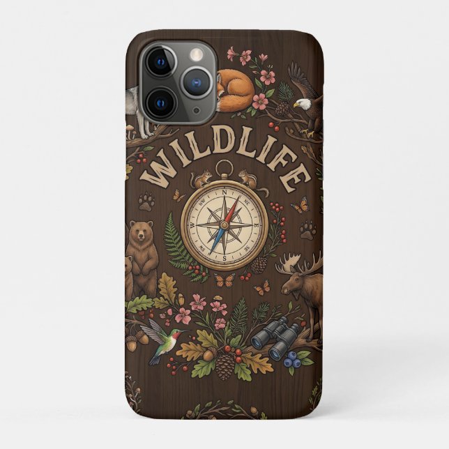 "Wildlife" Forest Adventure Illustration Case-Mate iPhone Case (Back)