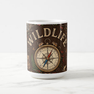"Wildlife" Forest Adventure Illustration Coffee Mug