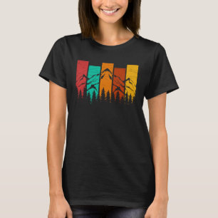 Wildlife Forest Nature Trees Retro Outdoors Mounta T-Shirt