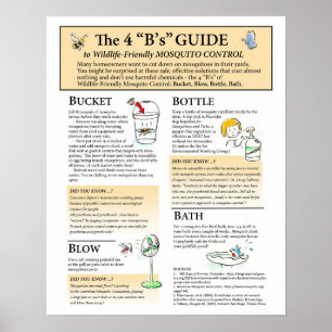 Wildlife Friendly Mosquito Solutions Poster