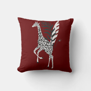wildlife friendship - Giraffe cushion