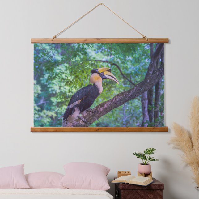 Wildlife Hornbill Bird Hanging Tapestry (Bedroom)