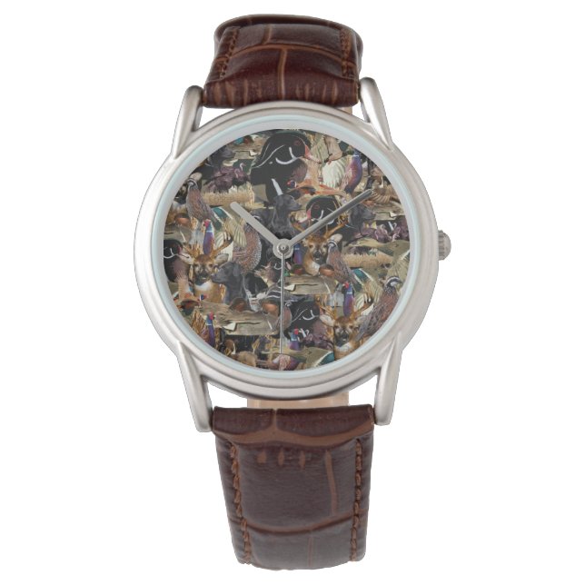 Wildlife Hunting Gifts, Duck & Deer Hunter Watch (Front)