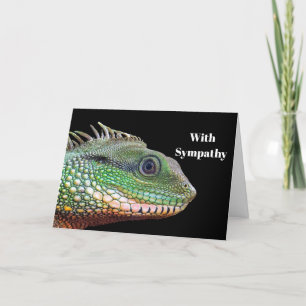 Wildlife Iguana Photo Sympathy Card