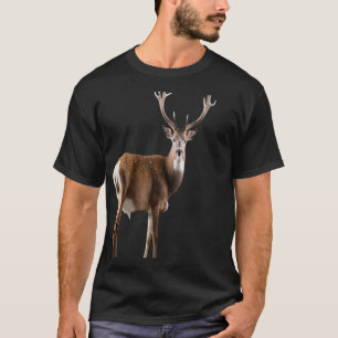 Wildlife Illustration cute Cerf retro Deer Lovers  T-Shirt