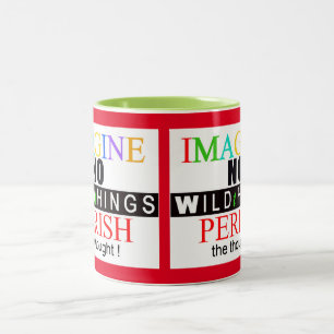 Wildlife - IMAGINE -Endangered animals - Two-Tone Coffee Mug