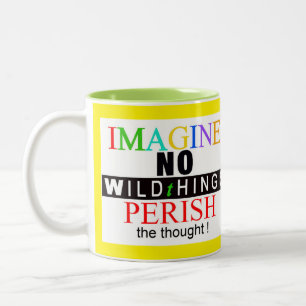 Wildlife - IMAGINE -Endangered animals -  Two-Tone Coffee Mug