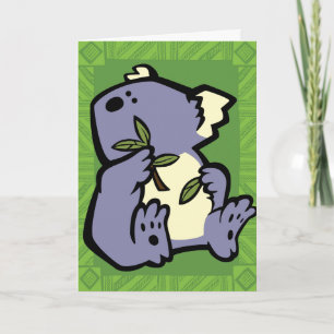 Wildlife Koala Puzzle Carte de voeux