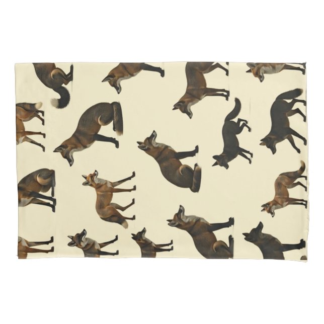 Wildlife Landscape Silhouette Pattern – Design 1 Pillowcase (Front)