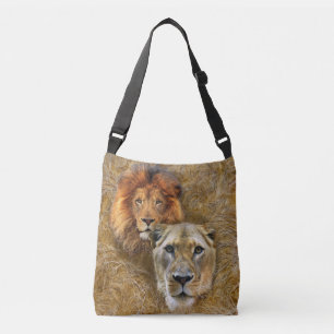 Wildlife- Lion & Lioness Crossbody Bag