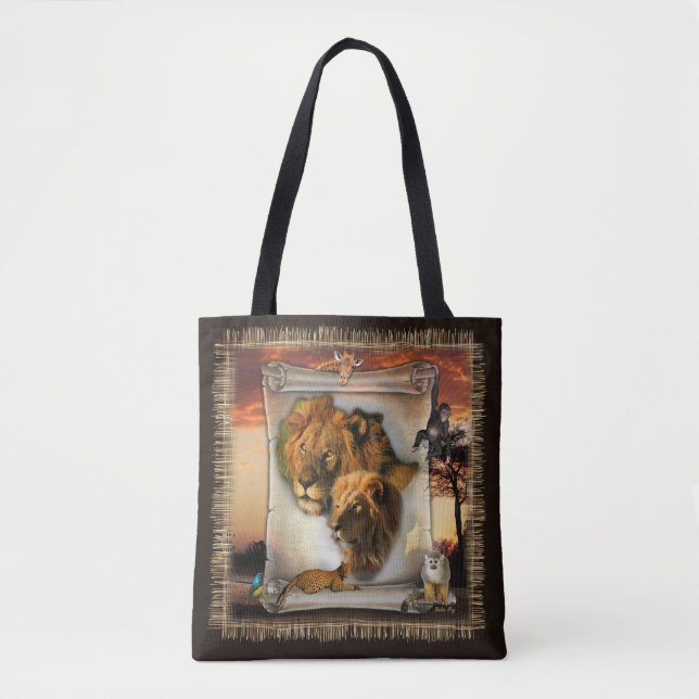 Wildlife Lions from Africa Tote Bag (Front)