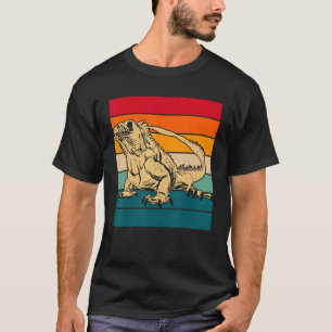 Wildlife Lizard Reptile  Tropical Animal Retro Igu T-Shirt