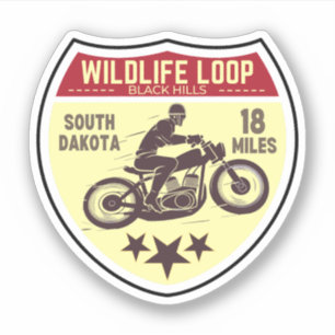 Wildlife Loop Road motorcycle road trip south dako