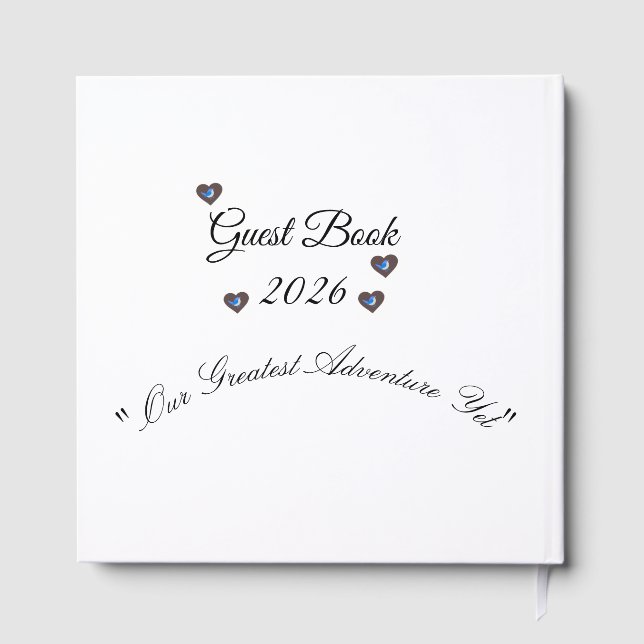 Wildlife Lover Wedding memorial Foil Guestbook (Back)