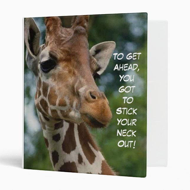 Wildlife Lovers Giraffe Binder (Front/Inside)