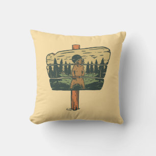 Wildlife National Park Throw Pillow