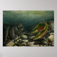Wildlife Painting Canadian Nature Painting Poster